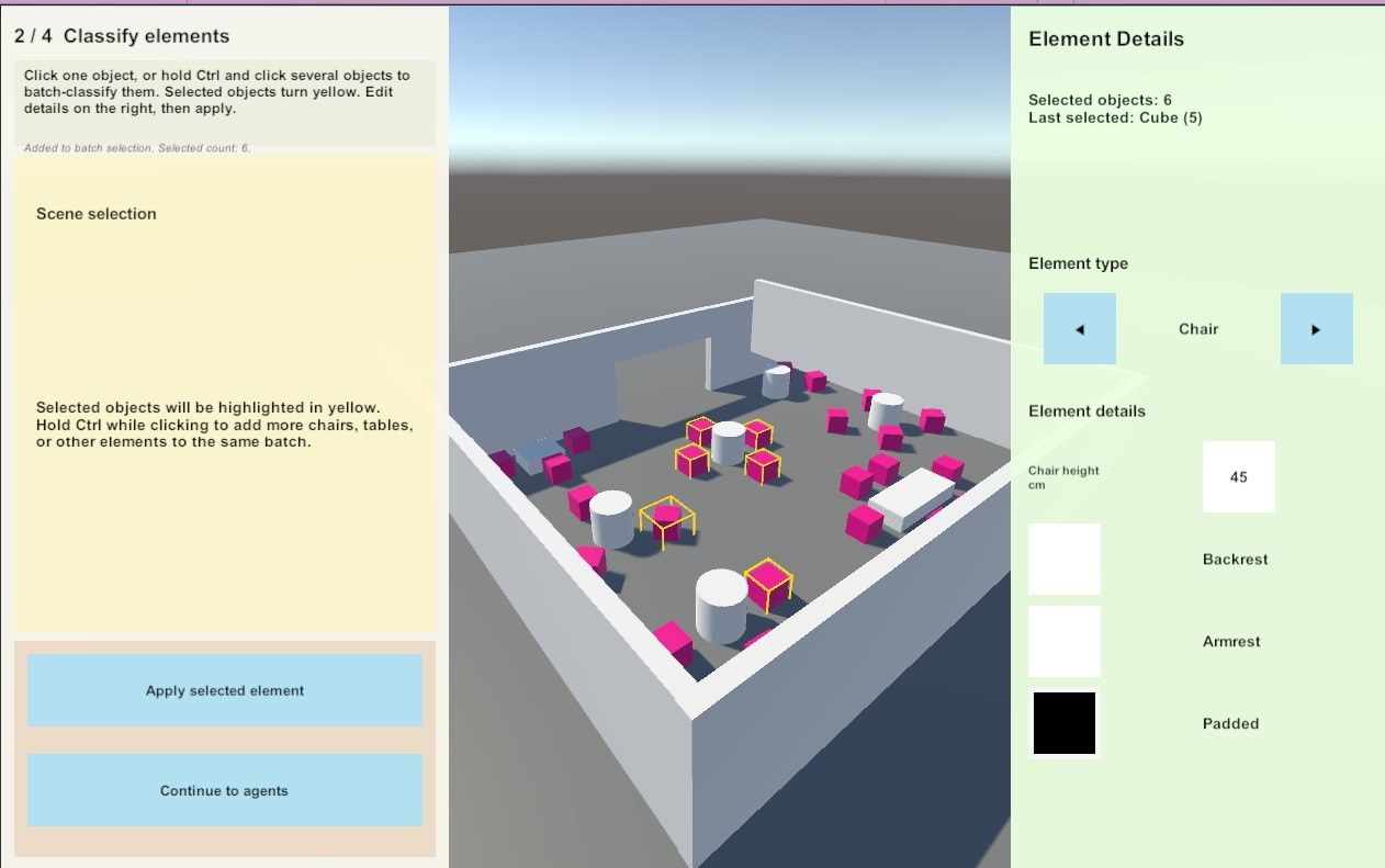 Unity tool, classify elements
